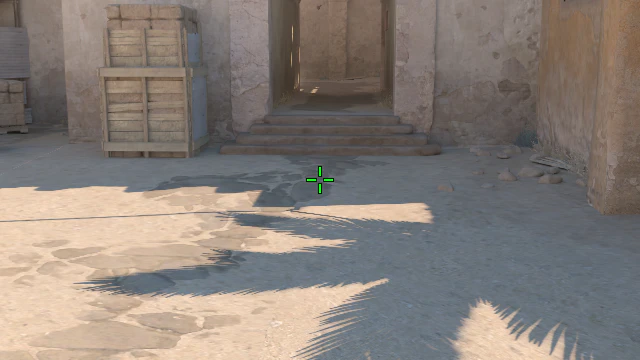 Where to aim before releasing the throw