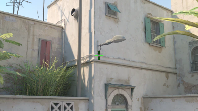 Where to aim before releasing the throw