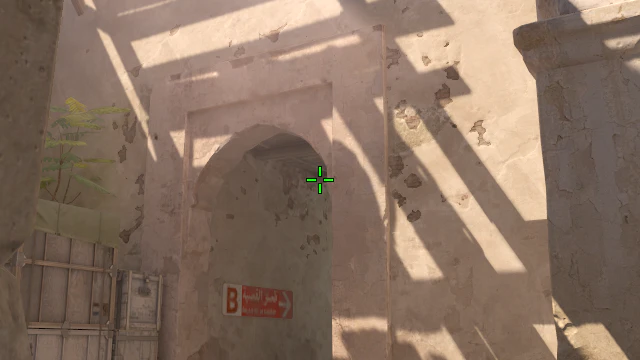 Where to aim before releasing the throw