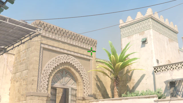 Where to aim before releasing the throw