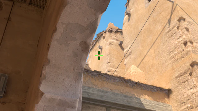Where to aim before releasing the throw