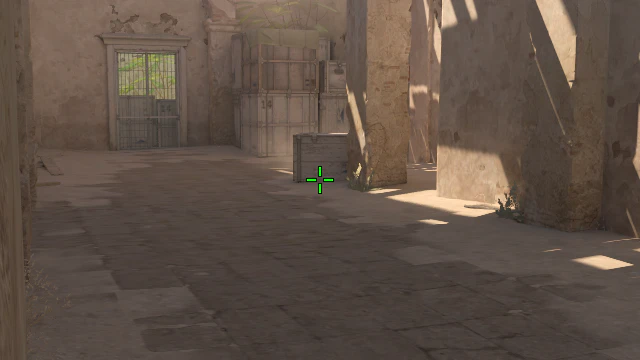 Where to aim before releasing the throw