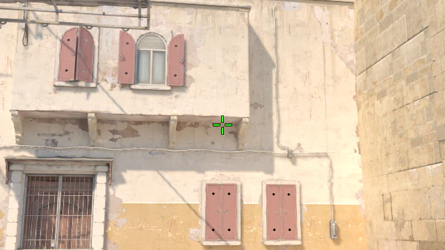 Where to aim before releasing the throw