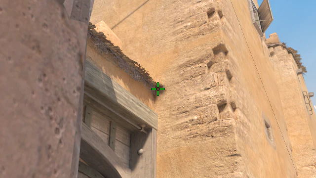 Where to aim before releasing the throw