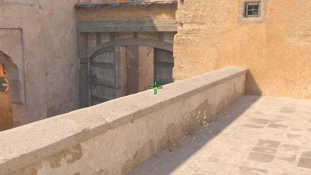 Where to aim before releasing the throw