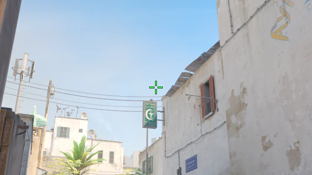 Where to aim before releasing the throw