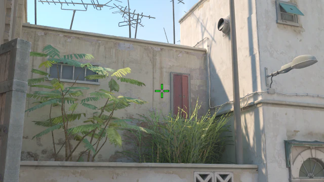 Where to aim before releasing the throw