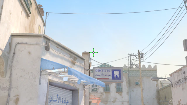 Where to aim before releasing the throw