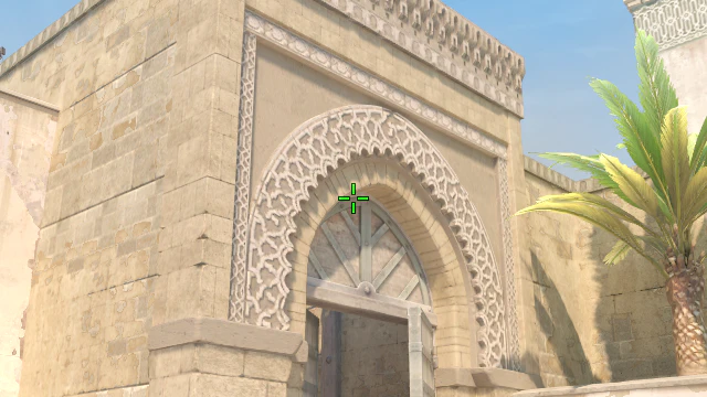 Where to aim before releasing the throw