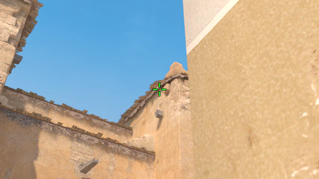 Where to aim before releasing the throw