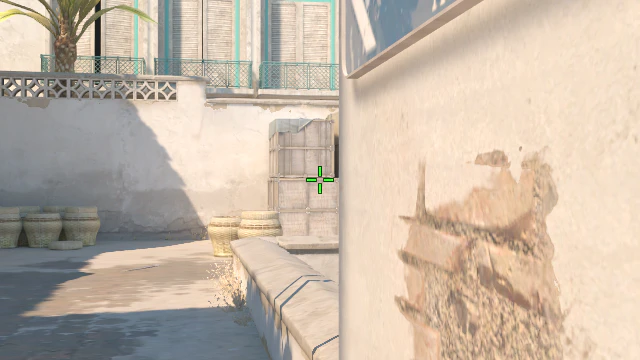 Where to aim before releasing the throw