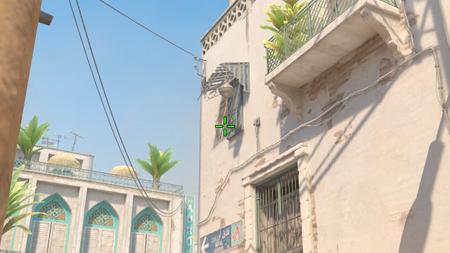 Where to aim before releasing the throw