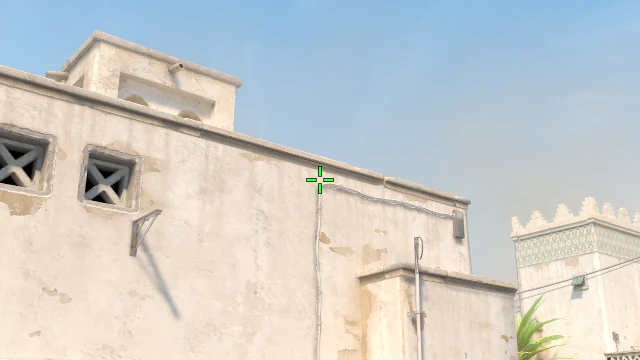 Where to aim before releasing the throw