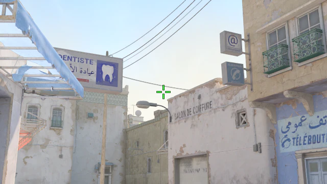 Where to aim before releasing the throw