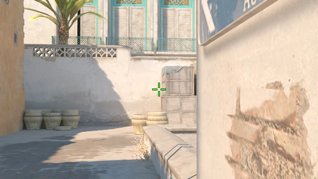 Where to aim before releasing the throw