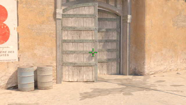 Where to aim before releasing the throw