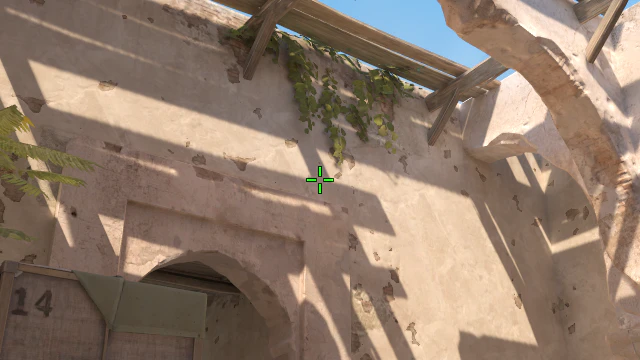 Where to aim before releasing the throw