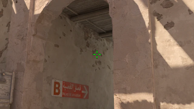 Where to aim before releasing the throw