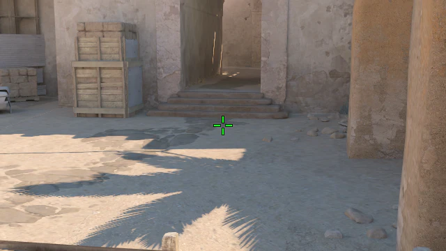 Where to aim before releasing the throw