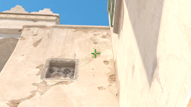 Where to aim before releasing the throw