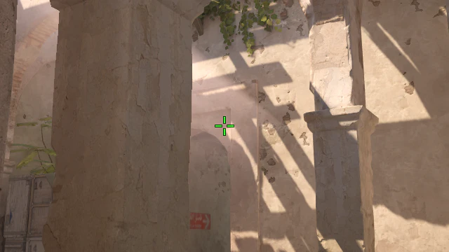 Where to aim before releasing the throw