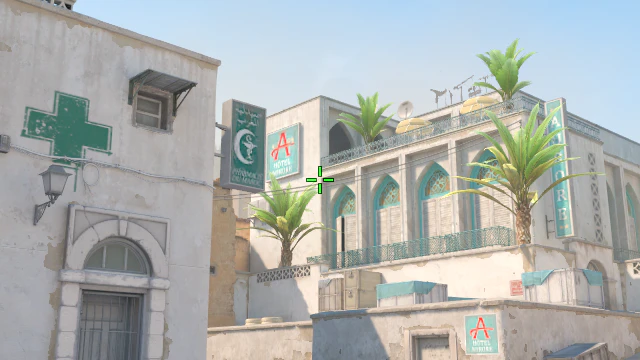 Where to aim before releasing the throw