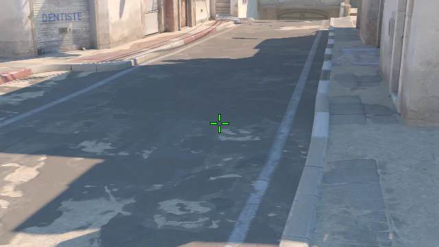 Where to aim before releasing the throw