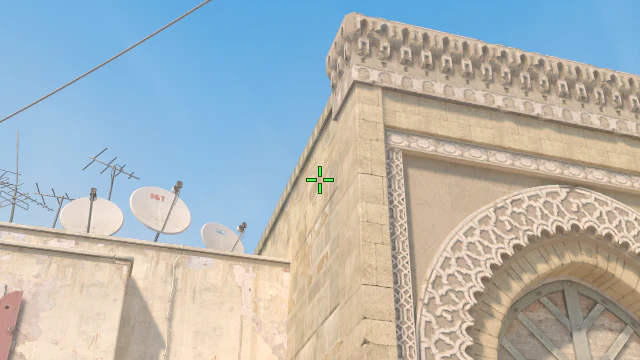 Where to aim before releasing the throw