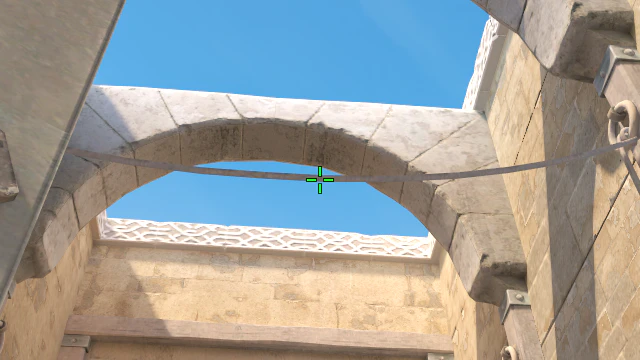 Where to aim before releasing the throw