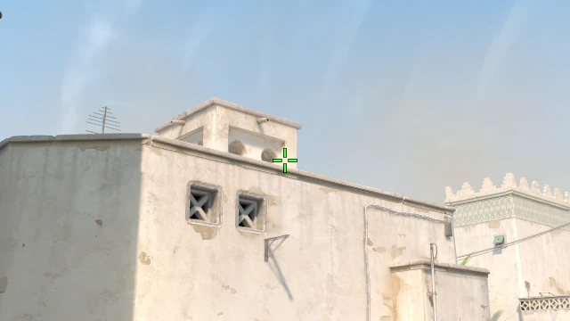 Where to aim before releasing the throw
