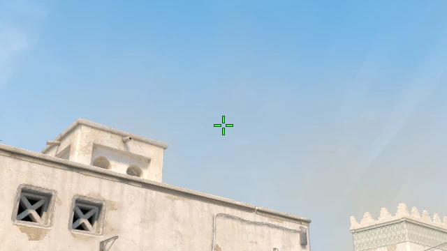 Where to aim before releasing the throw