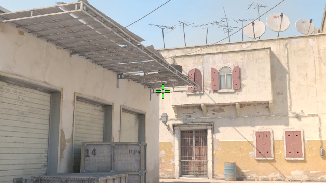 Where to aim before releasing the throw
