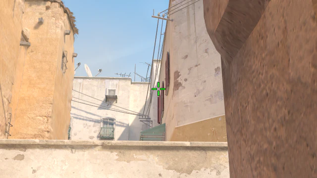 Where to aim before releasing the throw