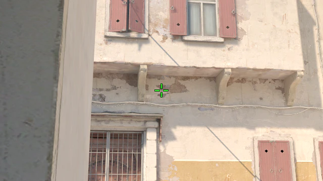 Where to aim before releasing the throw
