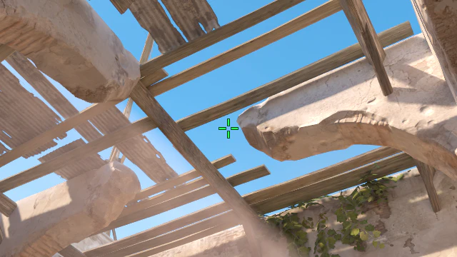 Where to aim before releasing the throw
