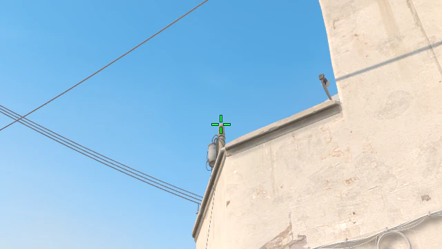Where to aim before releasing the throw