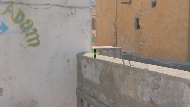 Where to aim before releasing the throw