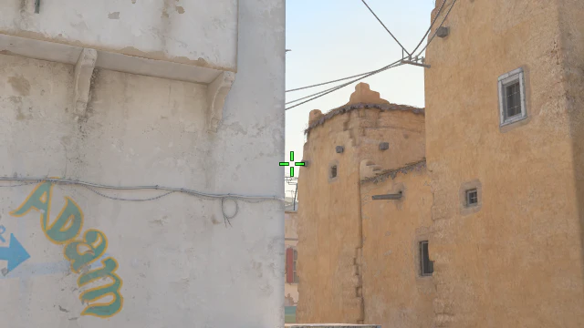 Where to aim before releasing the throw