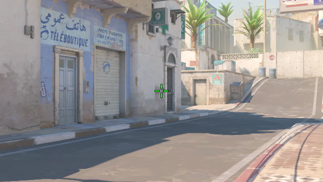 Where to aim before releasing the throw