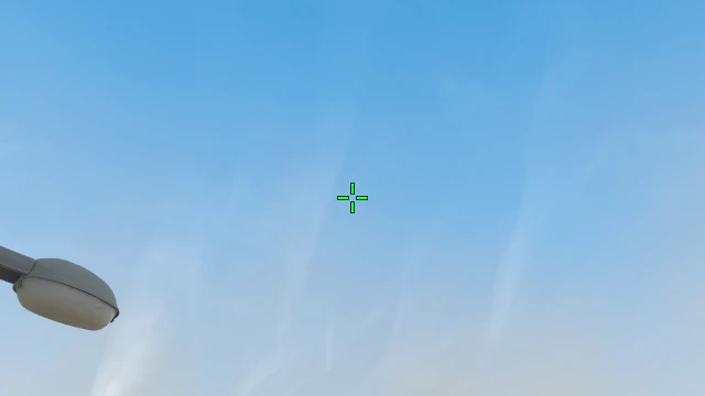 Where to aim before releasing the throw