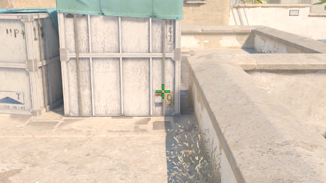 Where to aim before releasing the throw