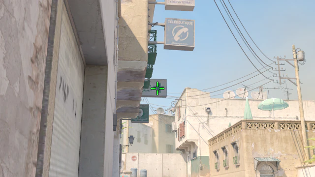 Where to aim before releasing the throw