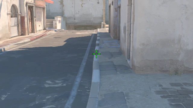 Where to aim before releasing the throw