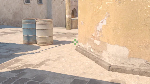 Where to aim before releasing the throw