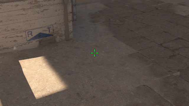 Where to aim before releasing the throw