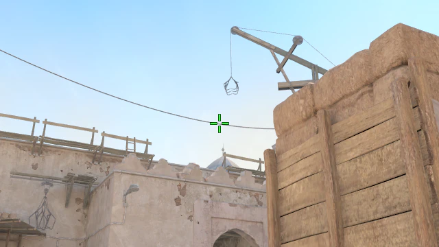 Where to aim before releasing the throw