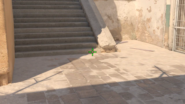Where to aim before releasing the throw