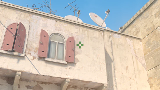 Where to aim before releasing the throw