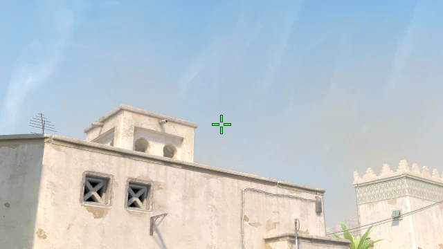 Where to aim before releasing the throw