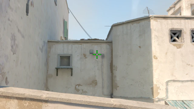 Where to aim before releasing the throw